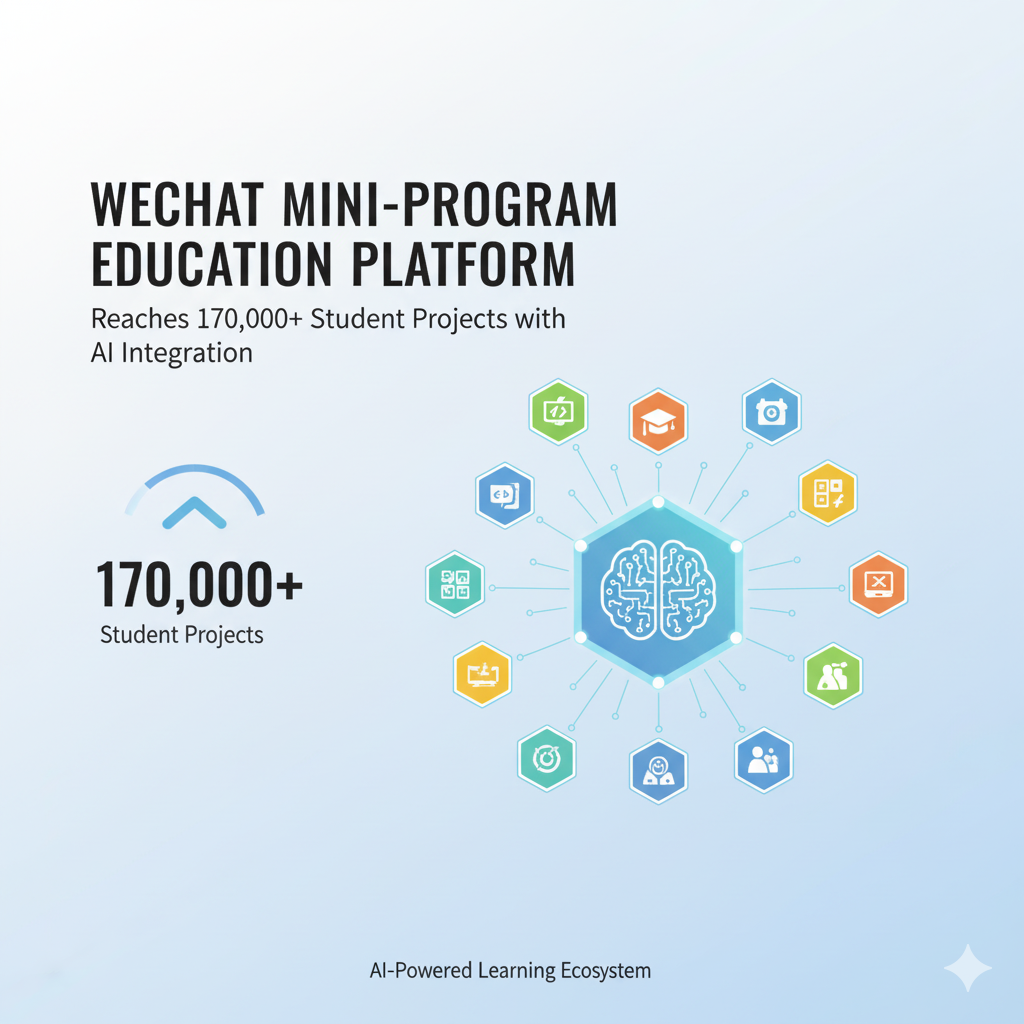 WeChat Mini-Program Education Platform Reaches 170,000+ Student Projects with AI Integration