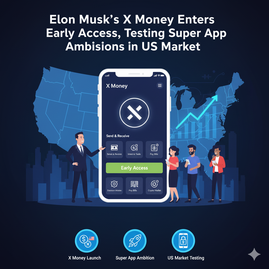 Elon Musk's X Money Enters Early Access, Testing Super App Ambitions in US Market