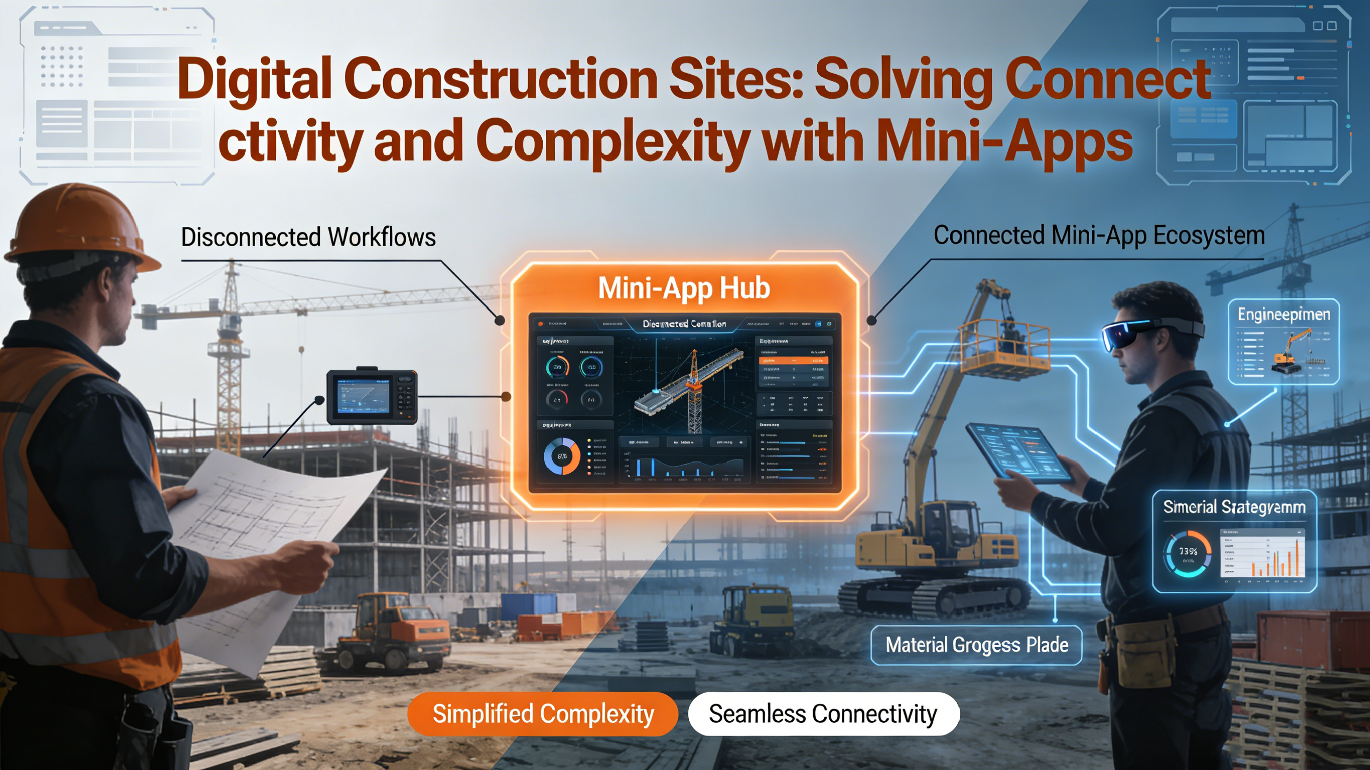 Digital Construction Sites: Solving Connectivity and Complexity with Mini-Apps