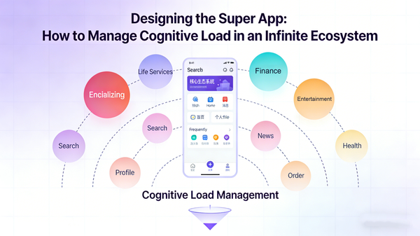 Designing the Super App: How to Manage Cognitive Load in an Infinite Ecosystem