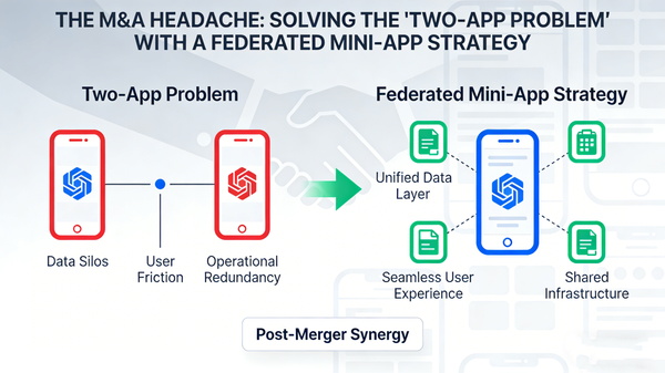 The M&A Headache: Solving the "Two-App Problem" with a Federated Mini-App Strategy