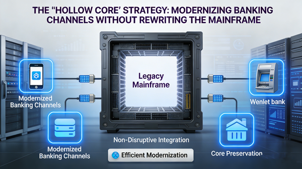 The "Hollow Core" Strategy: Modernizing Banking Channels Without Rewriting the Mainframe