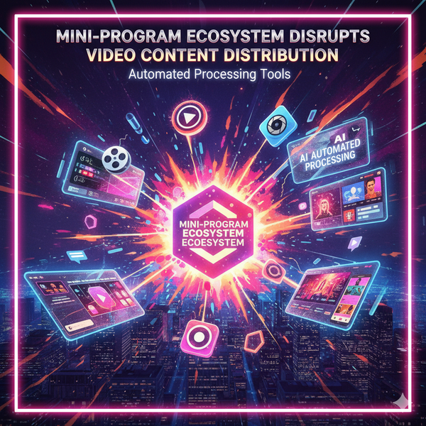 Mini-Program Ecosystem Disrupts Video Content Distribution with Automated Processing Tools