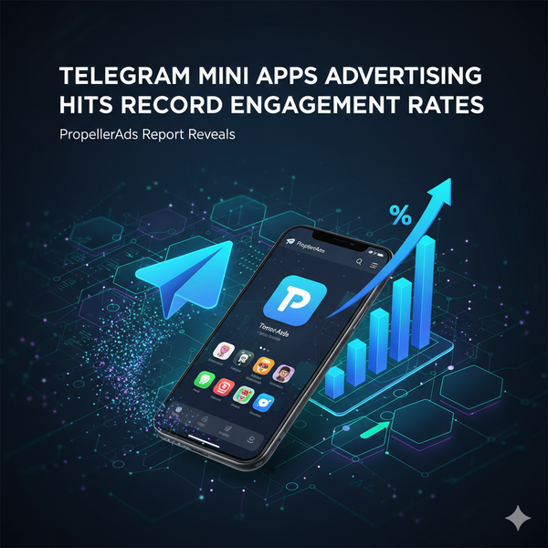 Telegram Mini Apps Advertising Hits Record Engagement Rates, PropellerAds Report Reveals