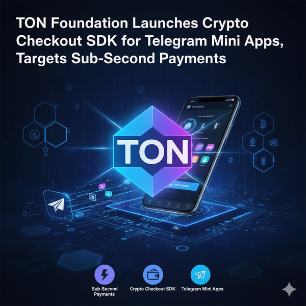 TON Foundation Launches Crypto Checkout SDK for Telegram Mini Apps, Targets Sub-Second Payments