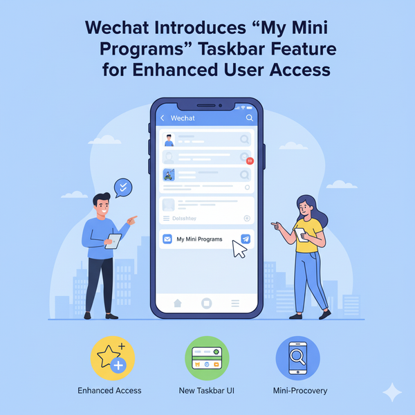 WeChat Introduces "My Mini Programs" Taskbar Feature for Enhanced User Access