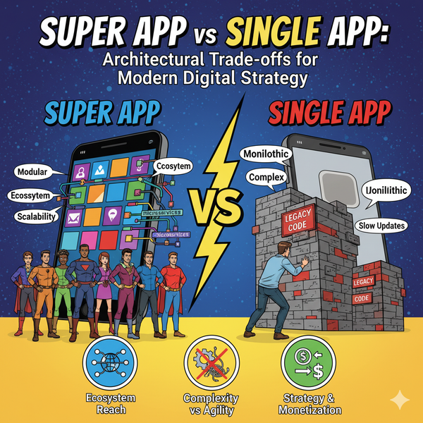 Super App vs Single App: Architectural Trade-offs for Modern Digital Strategy